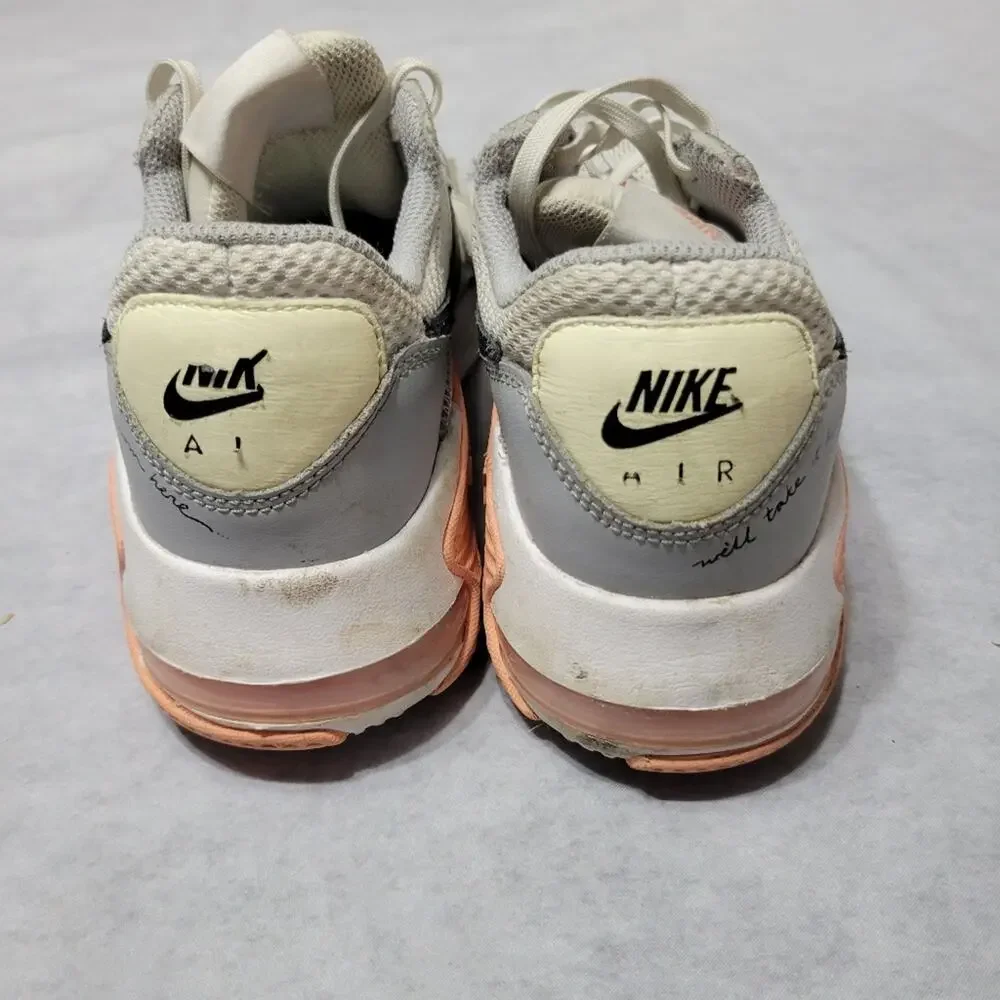 Nike AirMax Shoes Women Size 7 Grey Pink Comfort Athletic Sneaker Lace Up DV2189